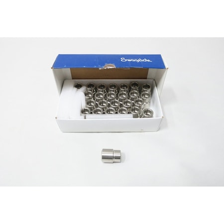 Swagelok BOX OF 25 MPW TSW 1/2IN 1/2IN STAINLESS PIPE ADAPTER, 25PK SS-8-MPW-A-8TSW